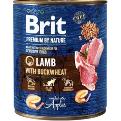 Brit Premium by Nature kutya Bárány hajdinával 6 x 800 g konzerv