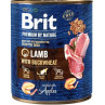 Brit Premium by Nature kutya Bárány hajdinával 6 x 800 g konzerv