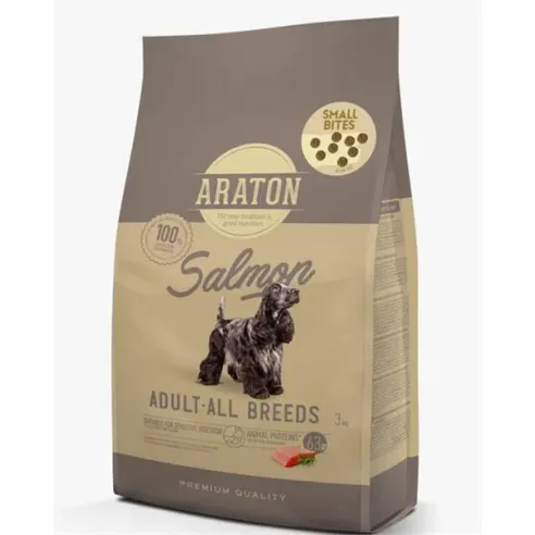 ARATON dog adult all breed salmon small 3 kg