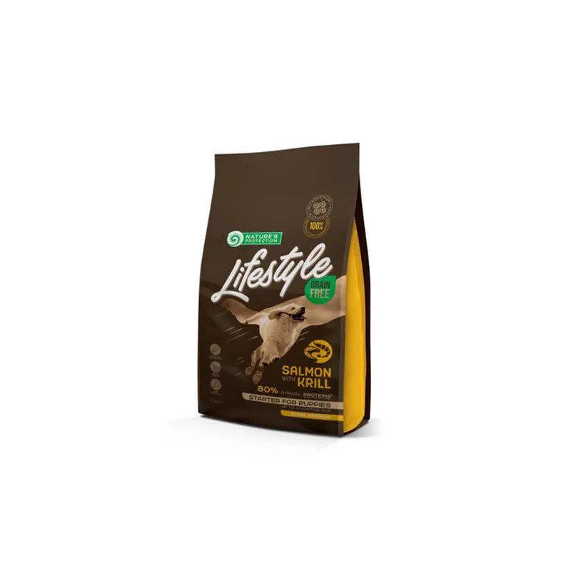 Natures P Lifestyle kutya kölyök minden fajta lazac & krill 1,5 kg