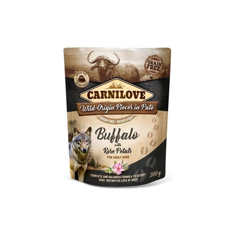 Carnilove kutya Tasakos pástétom Bivaly Rózsaszirommal 12 x 300 g