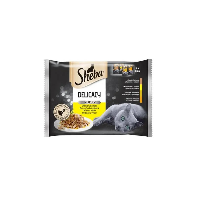 Mars SHEBA alutasak Baromfi válogatás zselében 4 x 85 g