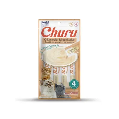 Inaba Churu Pyré macskáknak Kura lazaccal 4 tubus 56 g