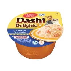 Inaba Dashi Delights macskáknak Kura tonhallal 6 x 70 g tálca