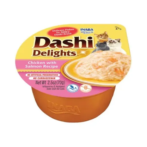 Inaba Dashi Delights macska Kura lazaccal 6 x 70 g tálka