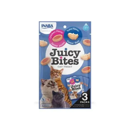 Inaba Juicy Bites jutalomfalat macskáknak, tonhal & csirke 3 x 11,30 g