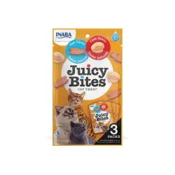 Inaba Juicy Bites macska jutalomfalat Hal & Kagyló 3 x 11,30 g