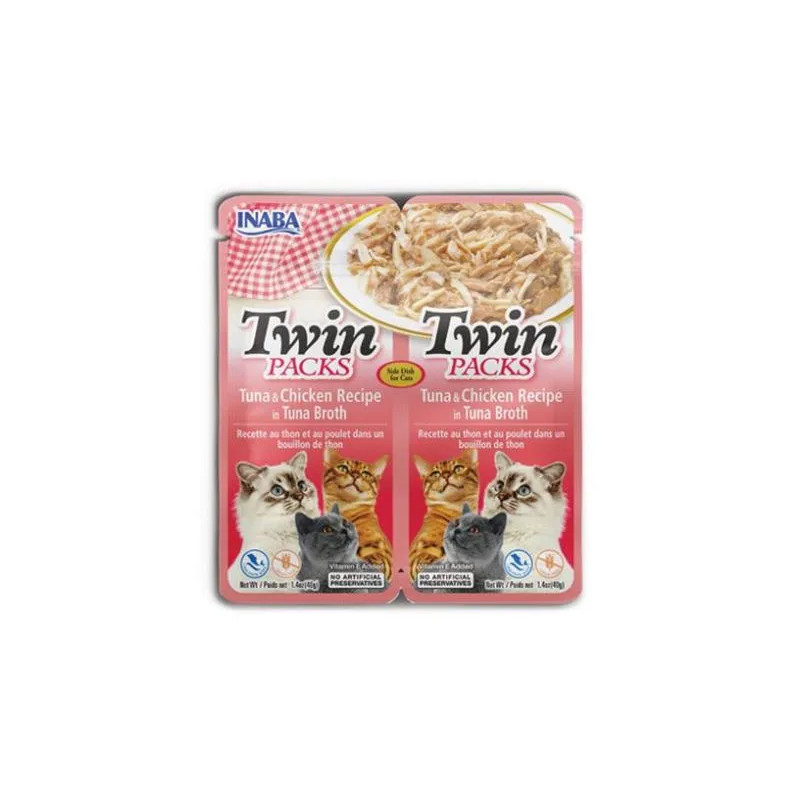 Inaba Twin Packs Cat Alutasak Tonhal & Csirke 12 x 80 g