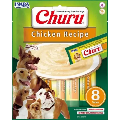 Jutalomfalatok Inaba Churu Pyré kutya Kura 8 tubus 160 g