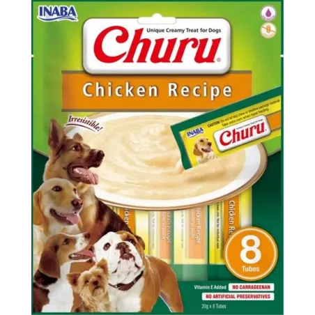 Pamlsok Inaba Churu Pyré dog Kura 8 túb 160 g