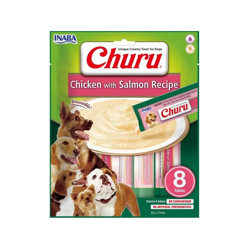 Inaba Churu Pyré kutya snack lazaccal 8 tubus 160 g