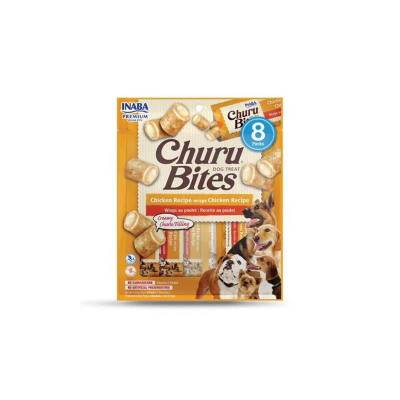 Pamlsok Inaba Churu Bites kutya Kura 8 tubus 96 g