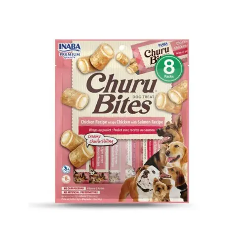 Inaba Churu Bites kutyáknak Kura lazaccal 8 tubus 96 g
