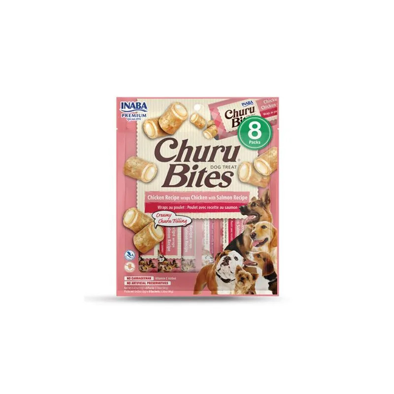 Inaba Churu Bites kutyáknak Kura lazaccal 8 tubus 96 g