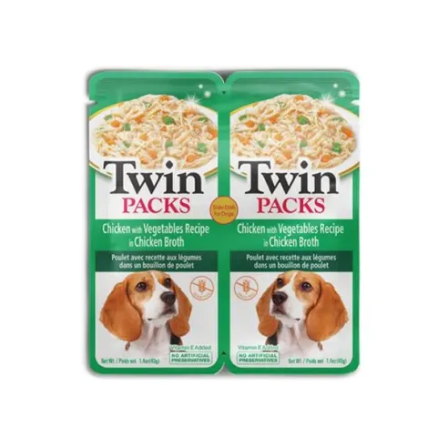 Inaba Twin Packs Dog Alutasakos eledel Csirke zöldségekkel 12 x 80 g