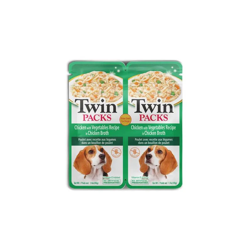 Inaba Twin Packs Dog Alutasakos eledel Csirke zöldségekkel 12 x 80 g