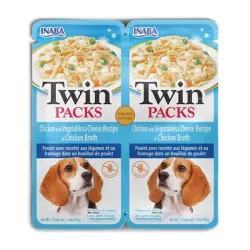 Inaba Twin Packs Dog Alutasak Csirke zöldségekkel és sajttal 12 x 80 g