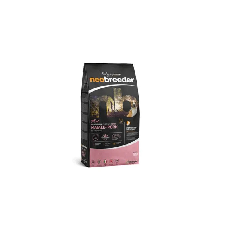 Alleva NEO BREEDER kutya felnőtt medium & maxi sertés 12 kg