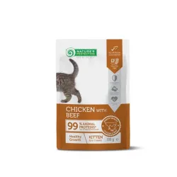 Natures P KAPSIČKY macska kölyök csirke & marha 22 x 100 g