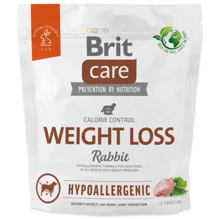 Krmivo Brit Care Dog Hypoallergenic Weight Loss Rabbit 1kg