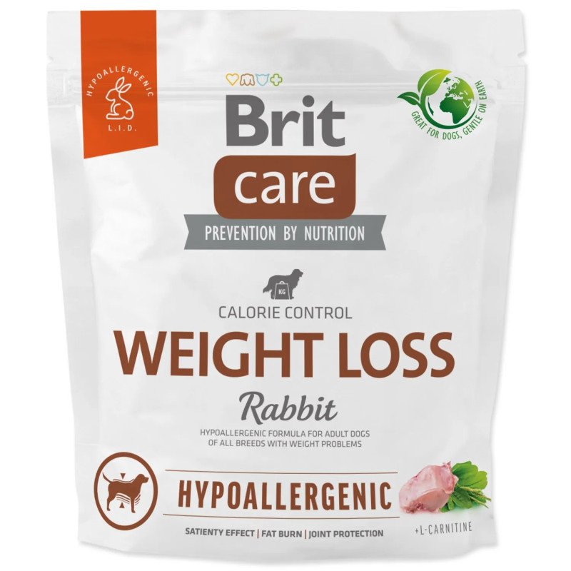 Brit Care Dog Hypoallergenic Weight Loss Nyúl 1kg