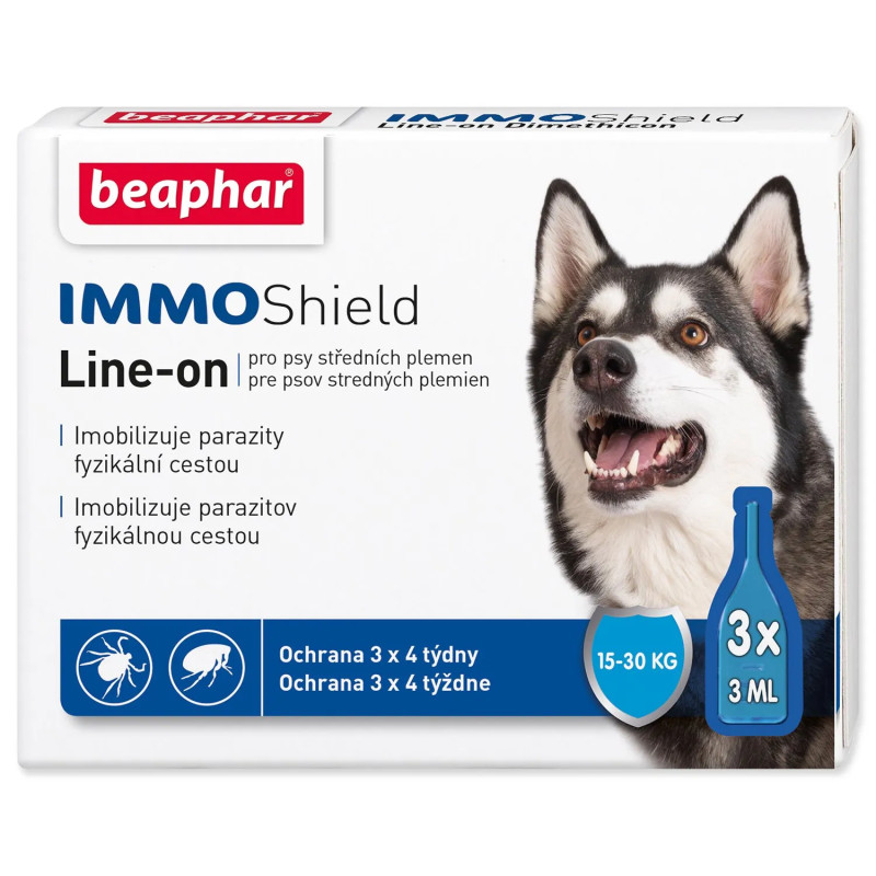 Beaphar Line-on IMMO Shield pipetta kutyáknak M 3x3ml