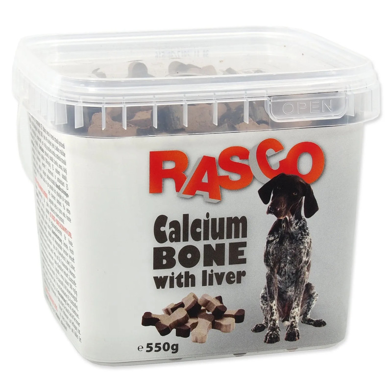 Rasco kalcium csont finomság májjal 2,5cm 550g