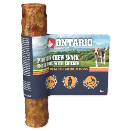 Ontario Protein csirke, rágórúd kicsi 12,7cm, Medium