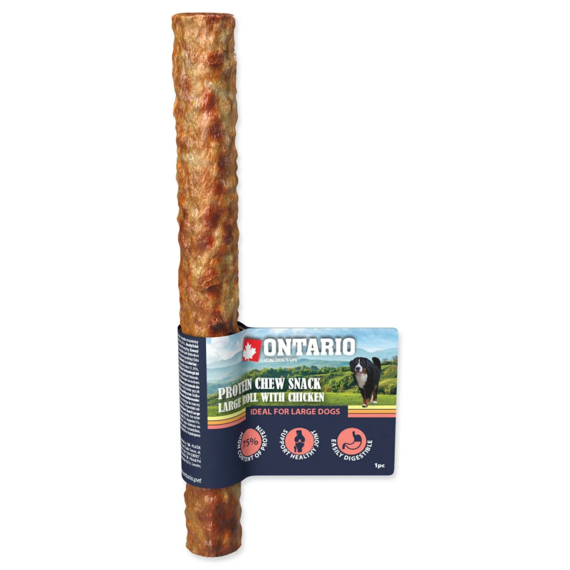 Ontario Protein csirke, nagy rágórúd 25,4cm, Large