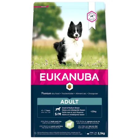 Krmivo EUKANUBA Adult Small & Medium Lamb 2,5kg