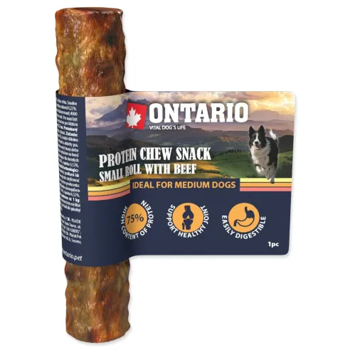 Ontario Protein marha, rágórúd kicsi 12,7cm, Medium