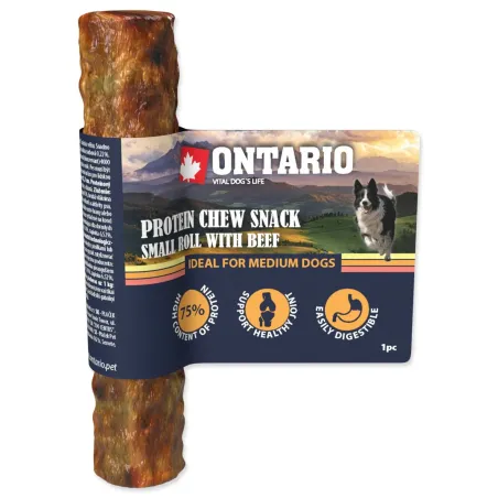 Ontario Protein marha, rágórúd kicsi 12,7cm, Medium