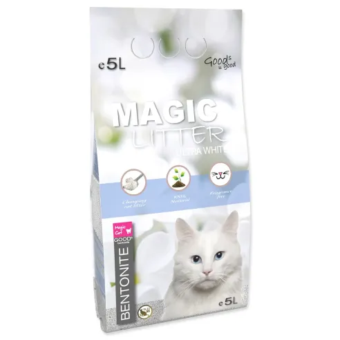 Podstielka Magic Litter Bentonite Ultra White 5l/4,4kg