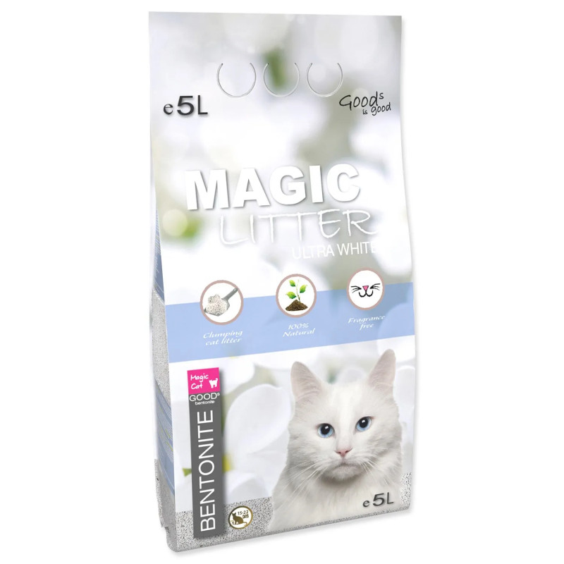 Magic Litter Bentonit Ultra Fehér 5l/4,4kg