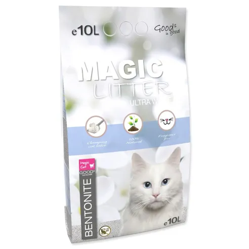 Podstielka Magic Litter Bentonite Ultra White 10L/9kg