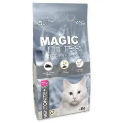 Magic Litter Bentonit Ultra White aktív szénnel 5L/4,4kg