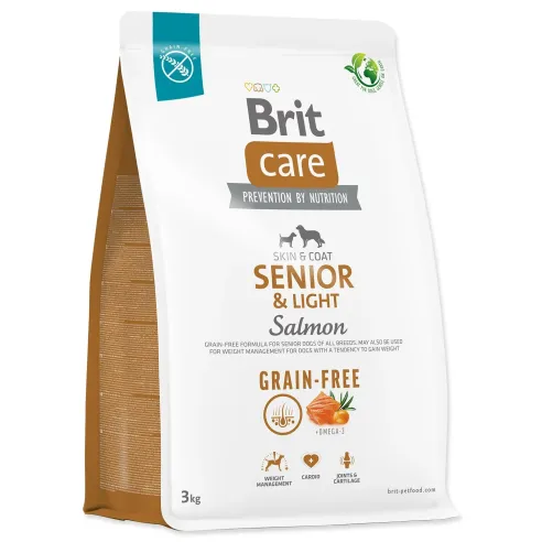 Krmivo Brit Care Dog Grain-free Senior & Light Salmon 3kg