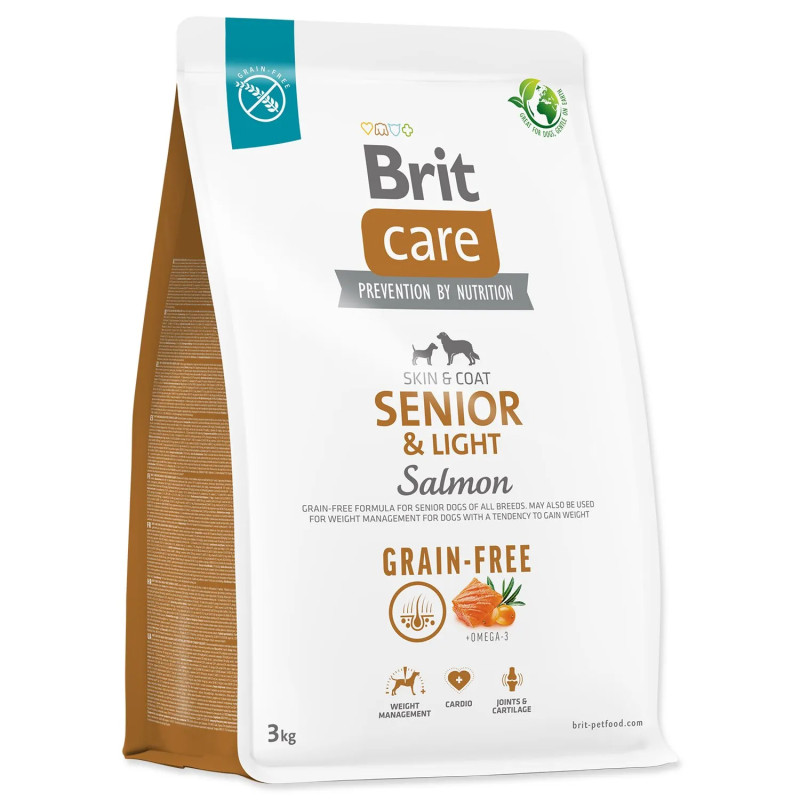 Brit Care Dog Grain-free Senior & Light Lazac 3kg