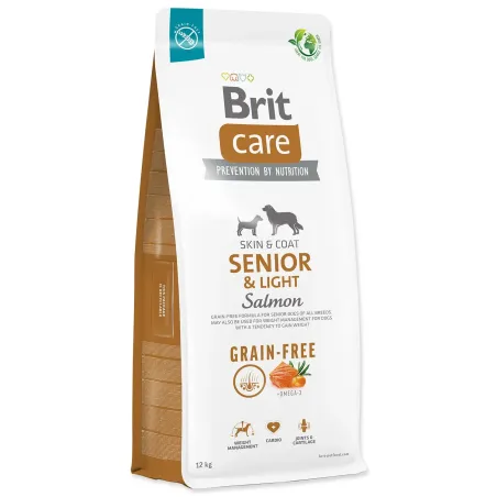 Krmivo Brit Care Dog Grain-free Senior & Light Salmon 12kg