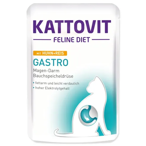 Kapsička Kattovit Gastro kura a ryža 85g