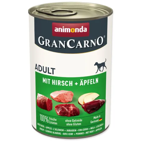 Animonda Gran Carno Adult szarvassal és almával konzerv 400g
