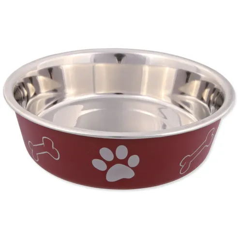 Miska Trixie rozsdamentes, műanyag bevonattal 17cm 750ml
