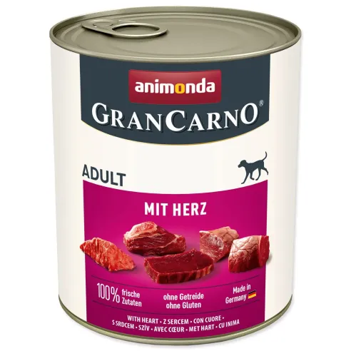 Animonda Gran Carno Adult marhaszívvel konzerv 800g