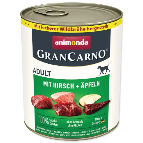 Animonda Gran Carno Adult szarvassal és almával 800g konzerv