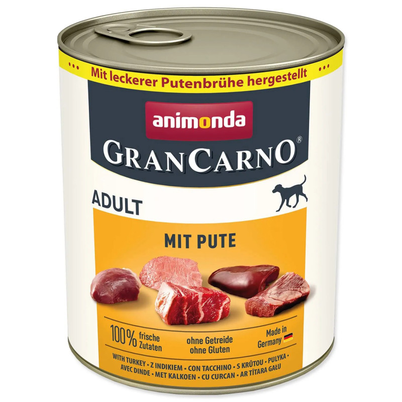 Konzerv Animonda Gran Carno Adult pulykahússal 800g
