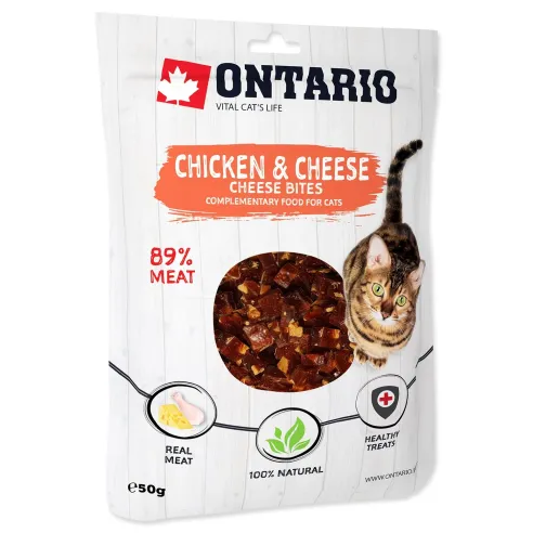 Ontario jutalomfalat csirkehússal és sajttal, darabokban 50g