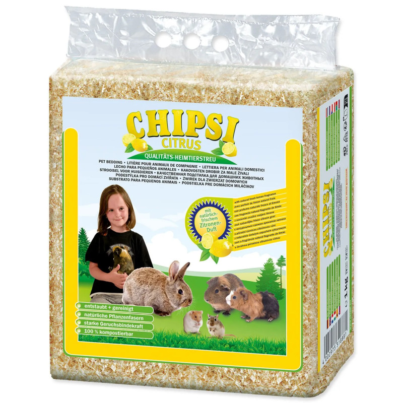 Chipsi Citrus faforgács 15l - 1kg