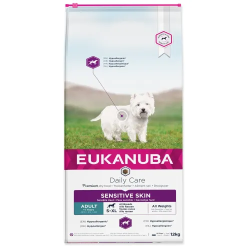 Krmivo EUKANUBA Daily Care Sensitive Skin 12kg