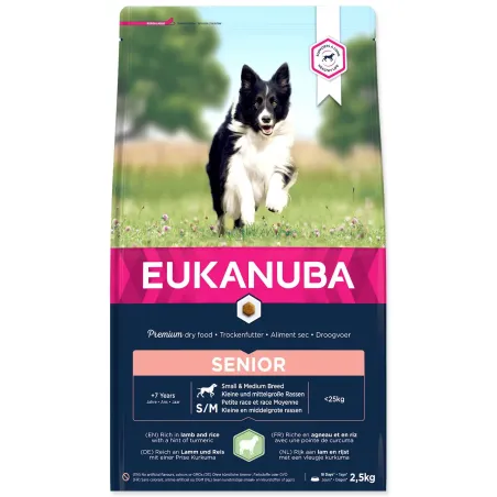 Krmivo EUKANUBA Senior Small & Medium Lamb 2,5kg