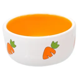 Miska Small Animals kerámia nyulaknak fehér-sárga 11,5x5cm 300ml